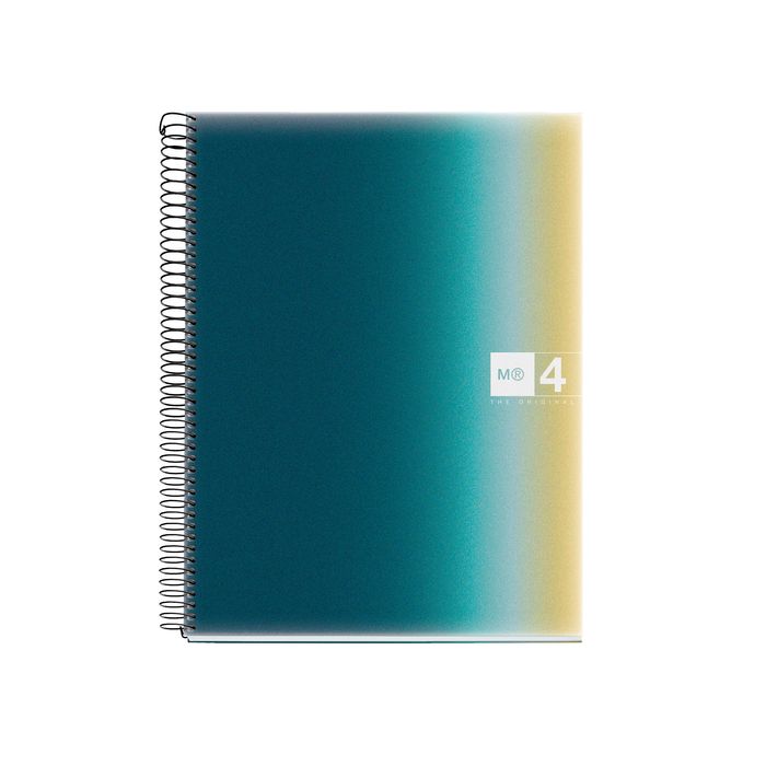 8422593040843-Notebook Aurora, A4, quadrillage 5x5 mm, 120 feuilles de 4 couleurs, Miquelrius, Iceland.--0