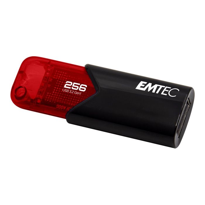 3126170173218-Emtec B110 Click Easy 3.2 - clé USB 256 Go - USB 3.2-Angle droit-0