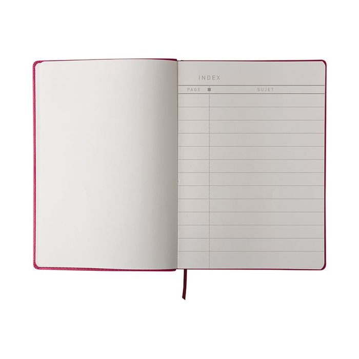 3108724561092-Oberthur Carmen - Carnet de notes A7 - prune-Avant-3