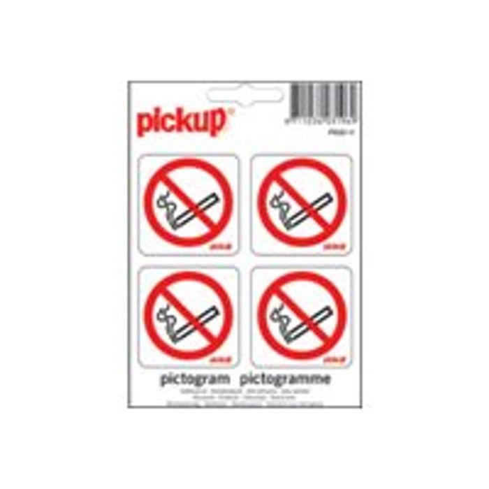 40319698-Pickup - Pictogramme - Interdit de fumer - 4 autocollants-Avant-0