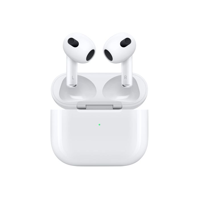 2010000112274-Apple AirPods 3e gen - Kit main libre - Ecouteurs sans fil avec micro - intra-auriculaire - blanc-Avant-0