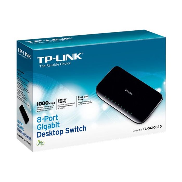 6935364020262-TP-Link TL-SG1008D - Switch de bureau 8 ports Gigabit-Angle gauche-3