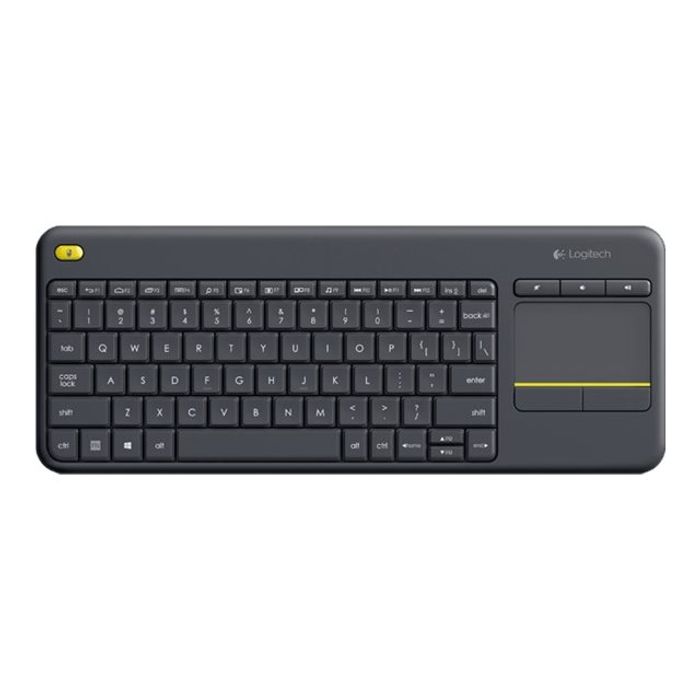 5099206059276-Logitech K400 Plus - clavier sans fil Azerty - avec pavé tactile intégré-Haut-2