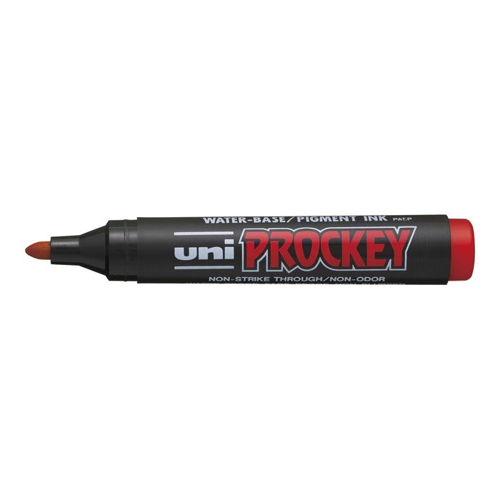 4902778917138-UNI PROCKEY PM - Marqueur permanent - pointe ogive - rouge-Angle gauche-0