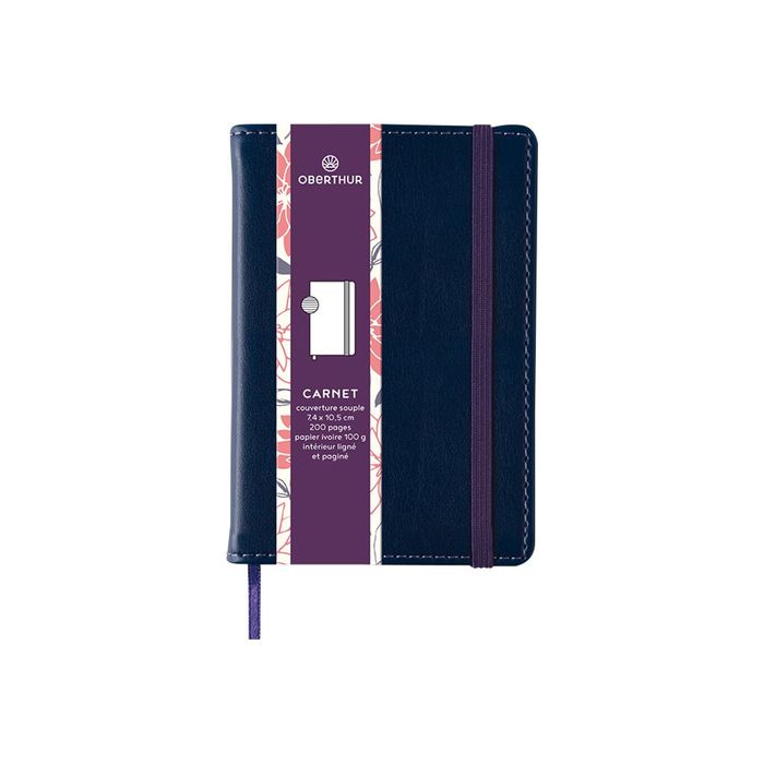 3108724561078-Oberthur Carmen - Carnet de notes A7 - bleu-Avant-0