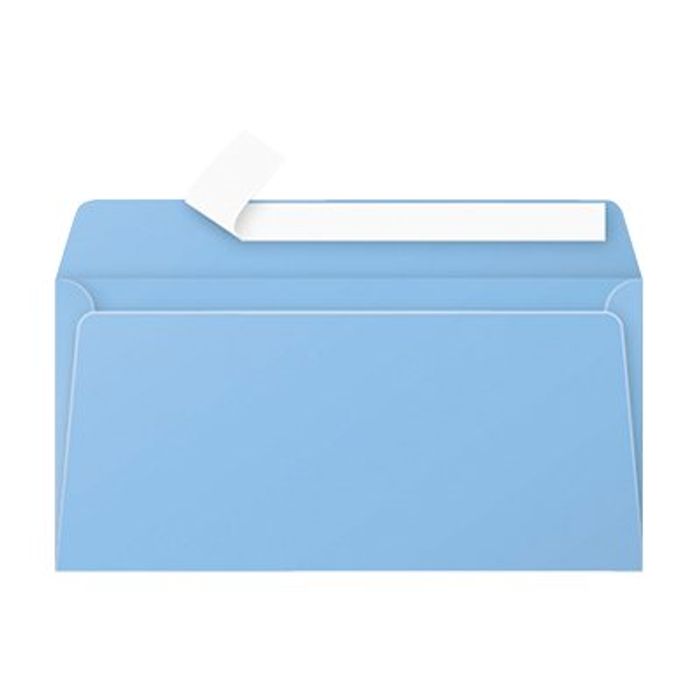 3329680557251-Pollen - 20 Enveloppes - 110 x 220 mm - 120 g/m² - bleu lavande-Avant-0