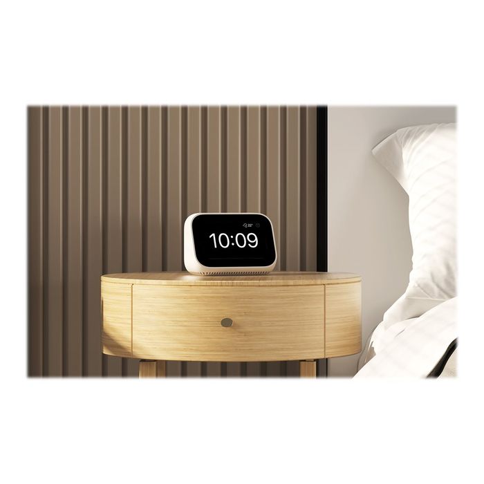 6934177723384-Xiaomi MI Smart Clock - Radio reveil connectée - sans fil - Wi-Fi, Bluetooth - blanc-Angle gauche-2