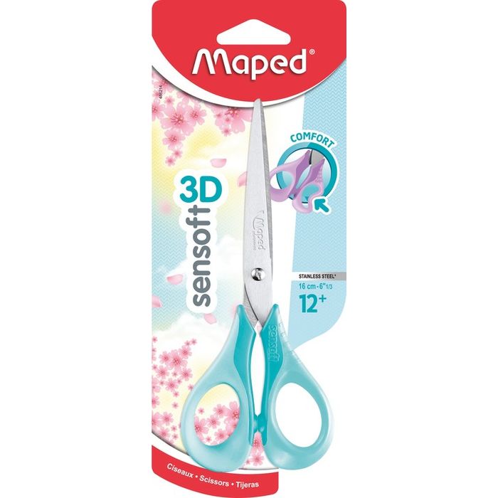 3154144862141-Maped Sensoft 3D Pastel - Ciseaux bouts ronds - 16 cm - disponible dans différentes couleurs--0