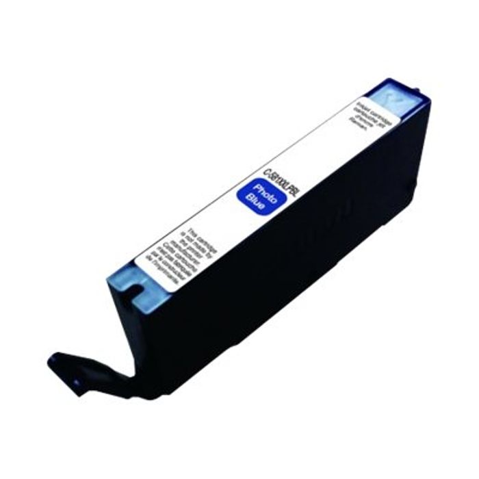 3584770904111-Cartouche compatible Canon CLI-581XXL - bleu photo - Uprint-Angle droit-0