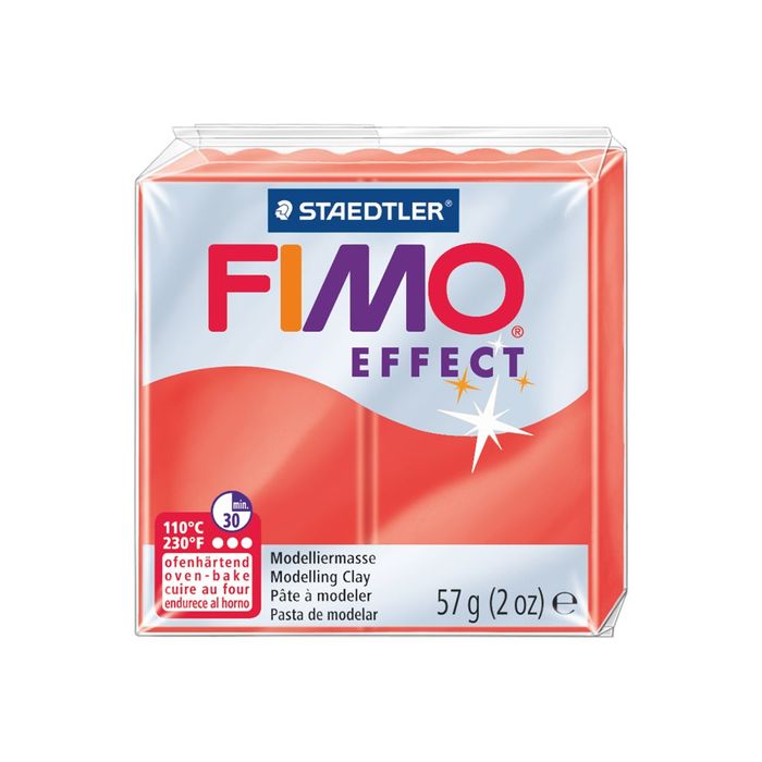 4006608810122-Pâte Fimo Effect - Rouge Translucide - 57G-Angle droit-1