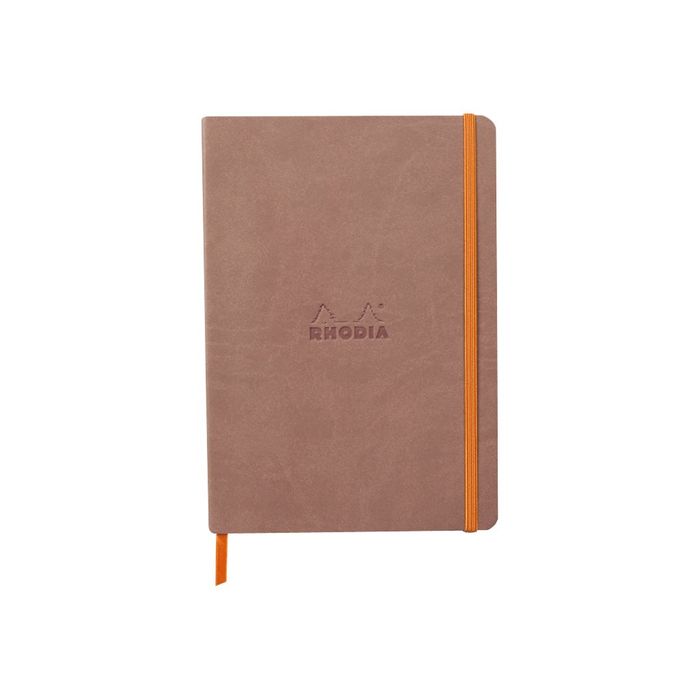 3037921174388-RHODIA Rhodiarama - Carnet souple A5 - 160 pages - pointillés - bois de rose-Avant-0