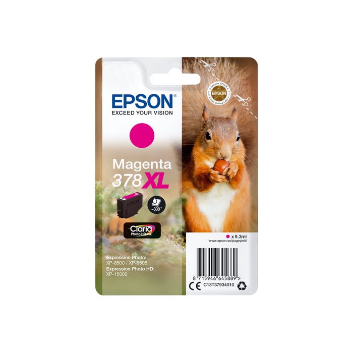 8715946645889-Epson 378XL Ecureuil - magenta - cartouche d'encre originale-Avant-0