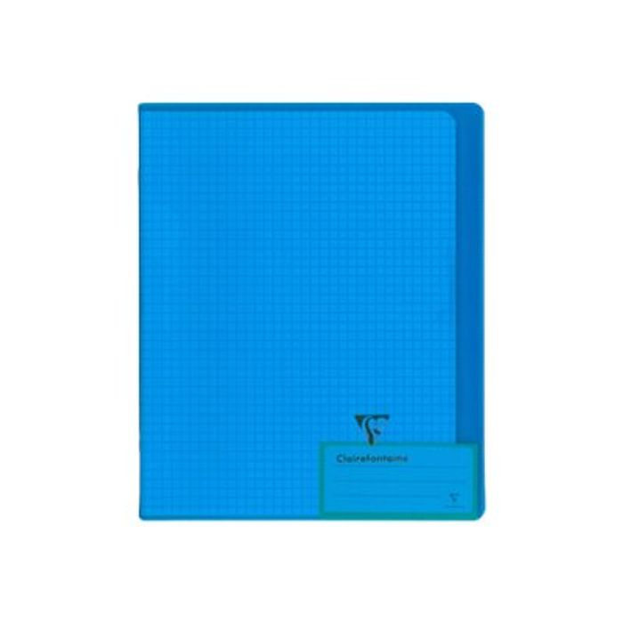 3037929516012-Clairefontaine Koverbook - Cahier polypro 17 x 22 cm - 96 pages - petits carreaux (5x5 mm) - disponible dans-Avant-0