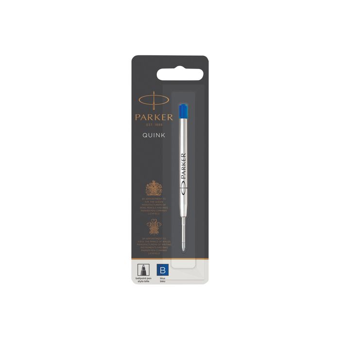 3501179503653-Parker - Recharge pour stylo à bille - bleu - pointe moyenne-Avant-1