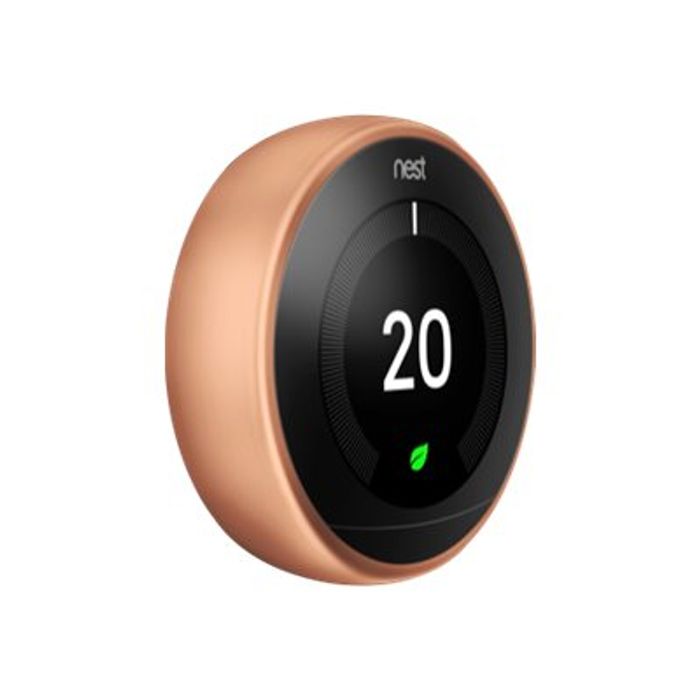 0813917021132-Nest Learning Thermostat 3rd generation - thermostat connecté - cuivre-Angle gauche-1