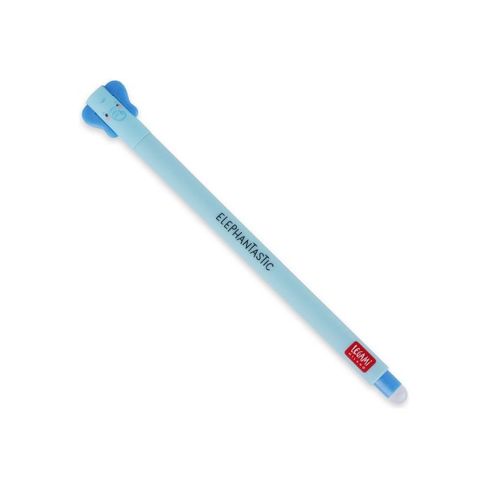 8054117629977-Legami - Stylo effaçable - éléphant - bleu-Angle gauche-0