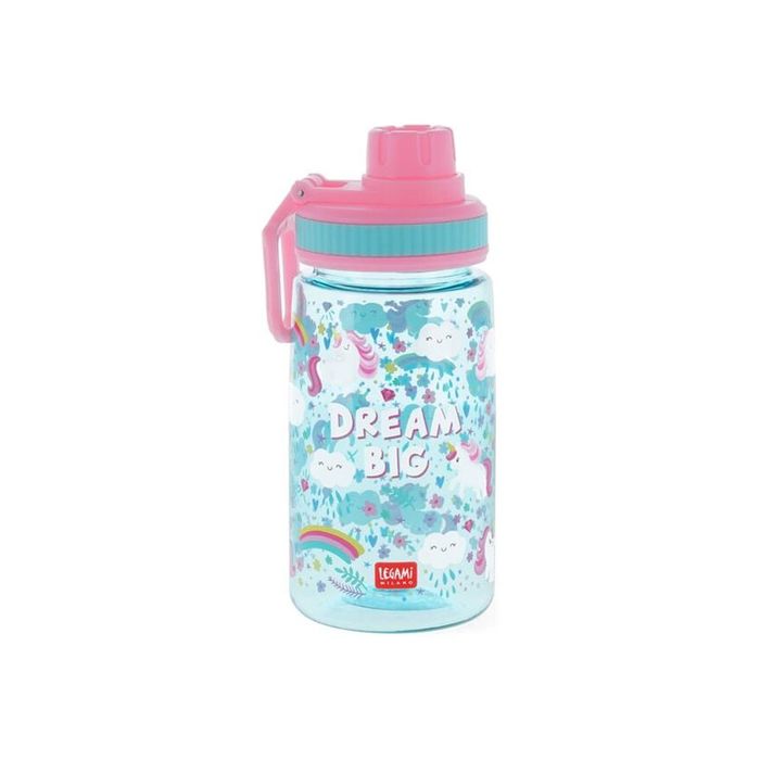 8053610785340-Legami Let's Drink! - Gourde bouteille d'eau - Unicorn - 0.4 L-Avant-0