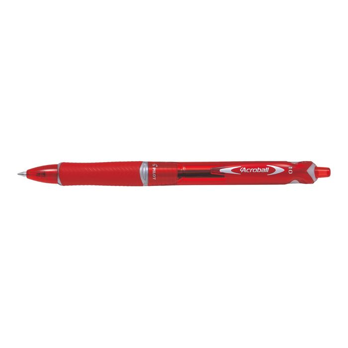 4902505424328-Pilot Acroball Begreen - 10 Stylos à bille - rouge - pointe moyenne-Angle gauche-0