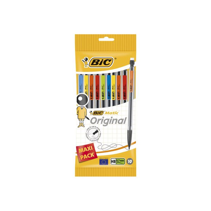 3086123354876-BIC Matic Classic - Pack de 10 porte mines - HB - 0,7 mm-Avant-0