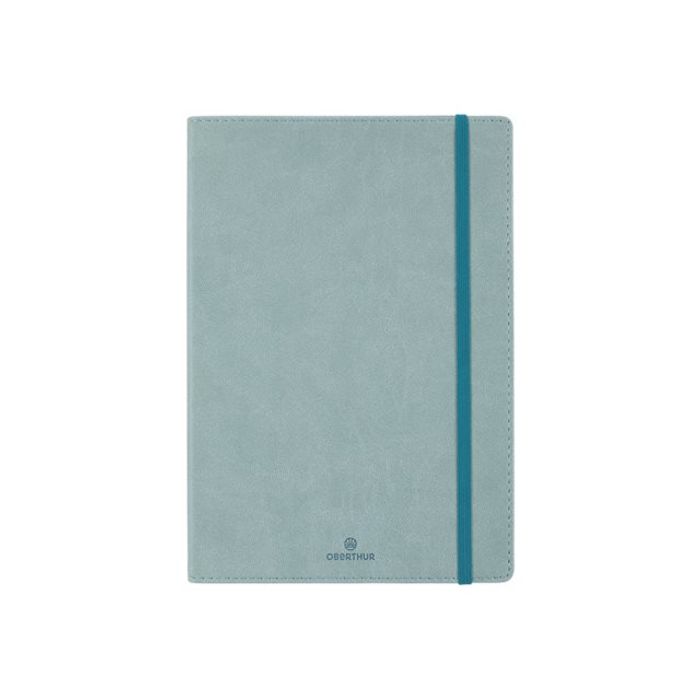 3664447127064-Oberthur Carmen - Carnet de notes souple - A5 - uni - 200 pages - vert de gris-Avant-0