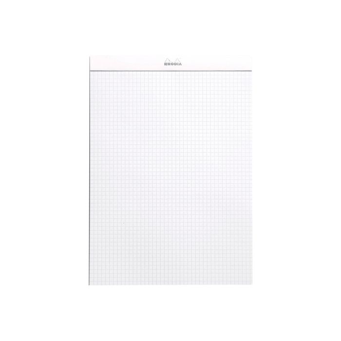 3037920182018-Rhodia - Bloc notes N°18 - A4 - 160 pages - petits carreaux - 80g - blanc-Avant-1