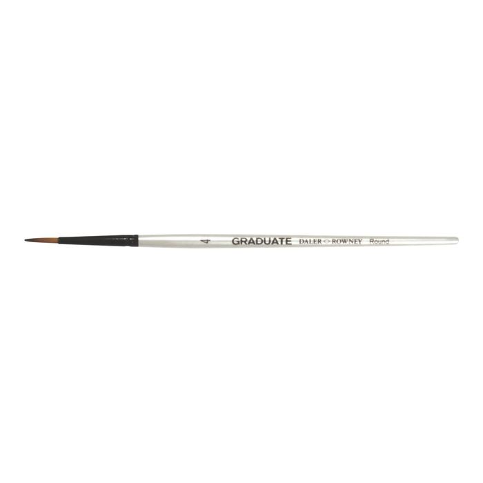 0404000051046-Daler-Rowney Graduate - Pinceau rond n°4 - poil synthétique-Angle gauche-0