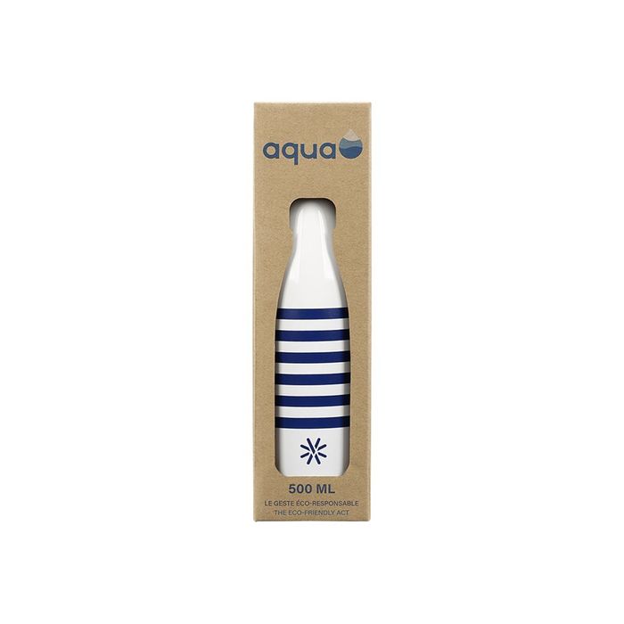 3135250122732-Aqua Fancy - Gourde Bouteille isotherme 500 ml - double paroi - disponible dans différentes coule-Avant-1