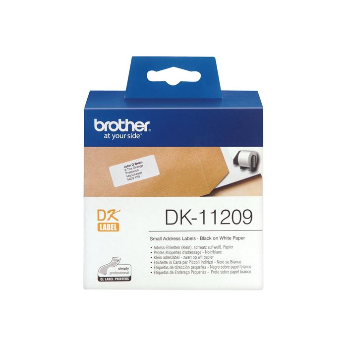 4977766628136-Brother DK-11209 - Ruban d'étiquettes auto-adhésives - 1 rouleau de 800 étiquettes (29 x 62 mm) - fond-Avant-3