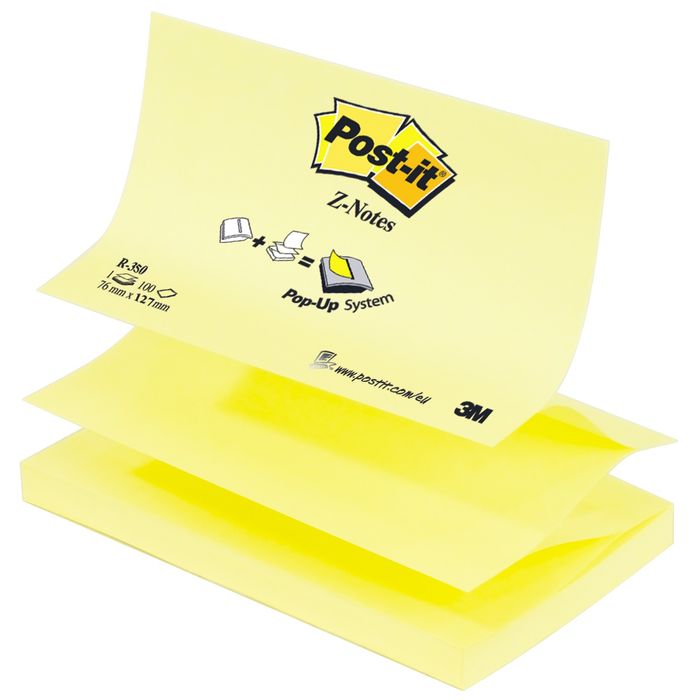 4064035065843-Post-it - 12 Blocs Z-Notes - jaune - 76 x 127 mm--0