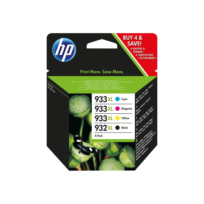 887111884923-HP 932XL/933XL - Pack de 4 - noir et 3 couleurs - cartouche d'encre originale (C2P42AE)-Avant-1