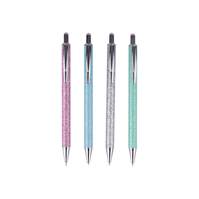 8410782186861-APLI Glitter - Stylo à bille bleu - disponible dans différentes couleurs-Avant-0