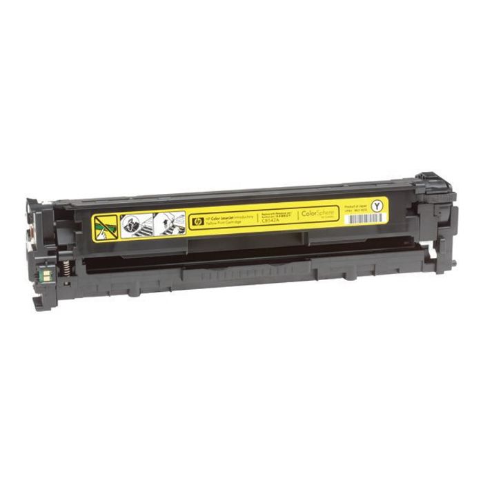 808736839198-HP 125A - jaune - cartouche laser d'origine-Angle gauche-1