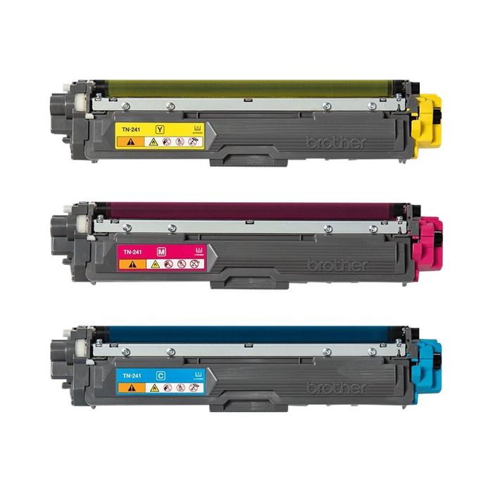 4977766812832-Brother TN241 - Pack de 3 - cyan, magenta, jaune - cartouche laser d'origine-Avant-1