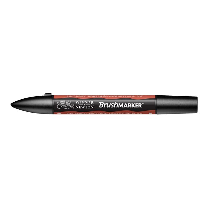 0884955042649-BrushMarker - Stylo pinceau et marqueur - orange brûlée-Angle gauche-1