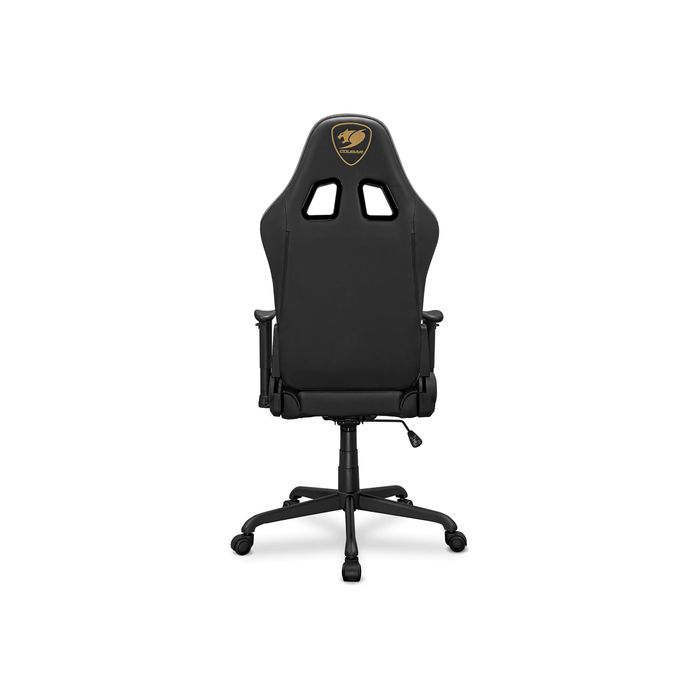 4710483775550-Fauteuil gamer ARMOR Elite - accoudoirs réglables - appui-tête intégré - noir/or-Arrière-3