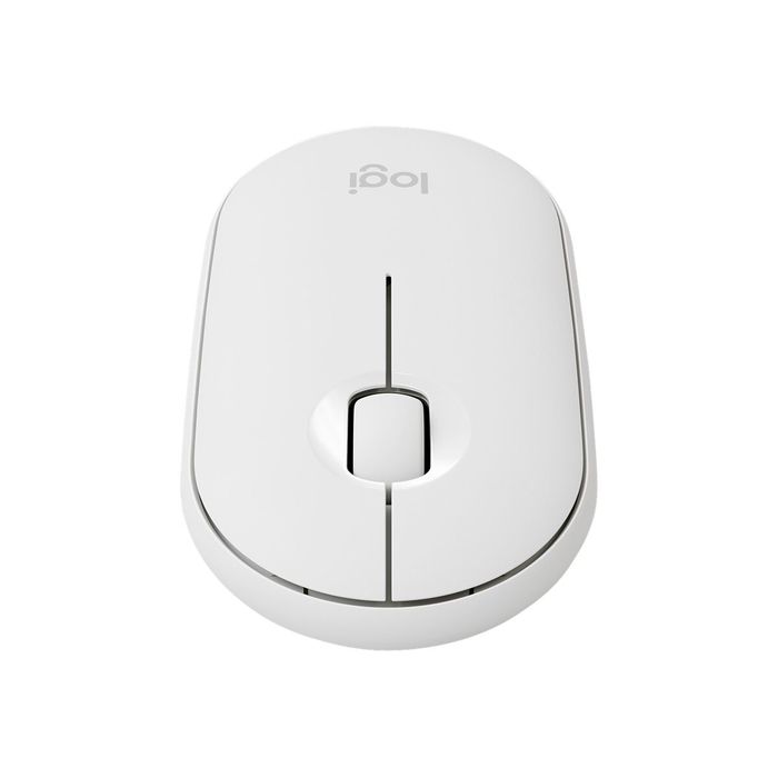 5099206085657-Logitech Pebble M350 - souris sans fil silencieuse - blanc cassé-Avant-2