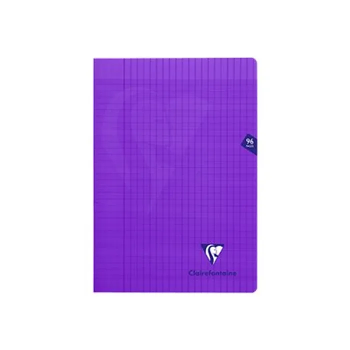 3329683731610-Clairefontaine Mimesys - Cahier polypro A4 (21x29,7 cm) - 96 pages - grands carreaux (Seyes) - vio-Avant-0