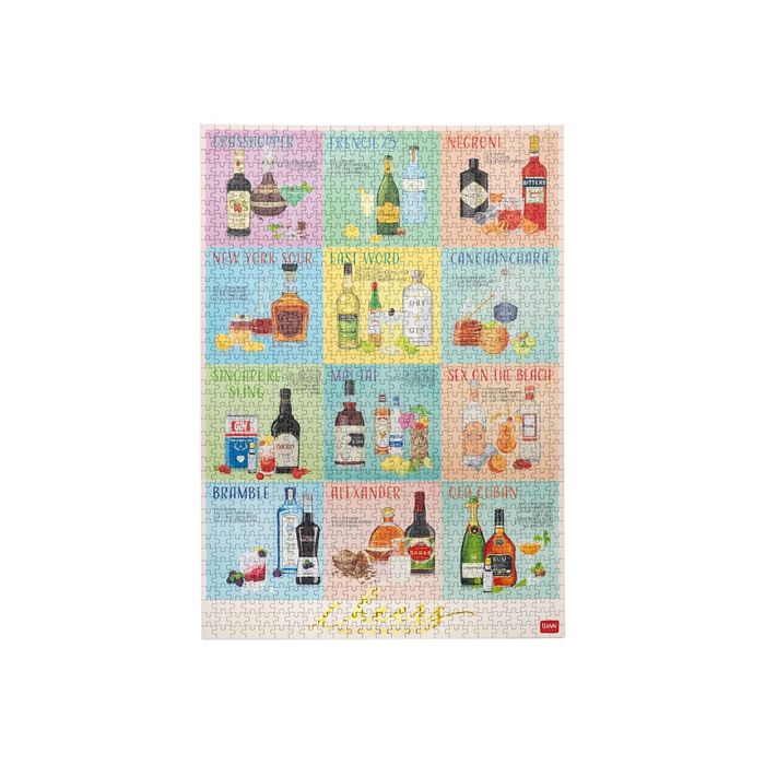 8053610781731-Legami - Puzzle 1000 pièces - cocktail-Avant-0