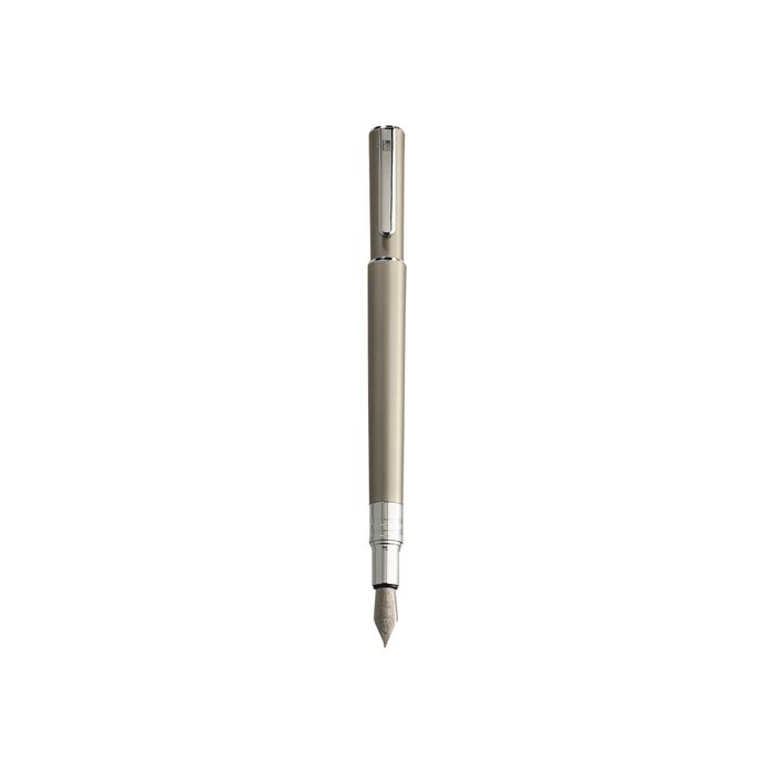 3108722408238-Oberthur Electra - Stylo plume champagne-Angle gauche-1