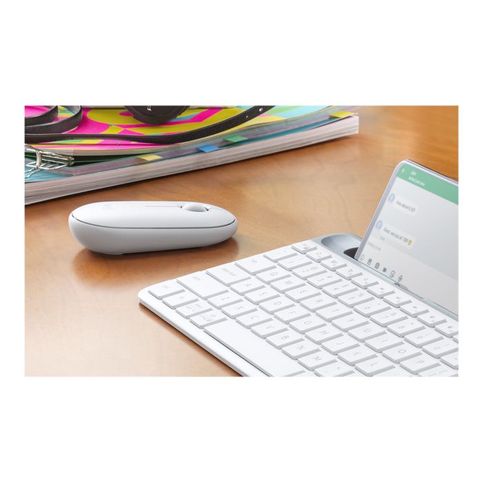 5099206085657-Logitech Pebble M350 - souris sans fil silencieuse - blanc cassé-Droite-10