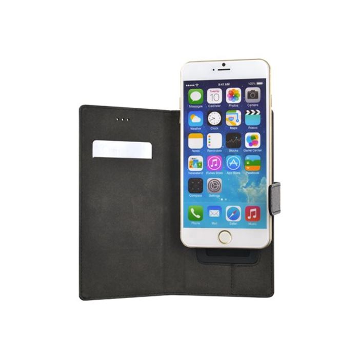 3571211296393-Bigben - Etui Folio universel pour smartphone - Taille L - noir-Avant-2