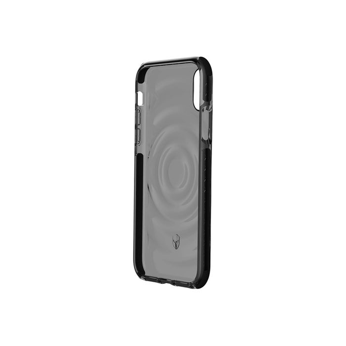 3571211374619-Force Case Urban - Coque de protection pour iPhone X/XS - transparent/gris foncé-Angle droit-0