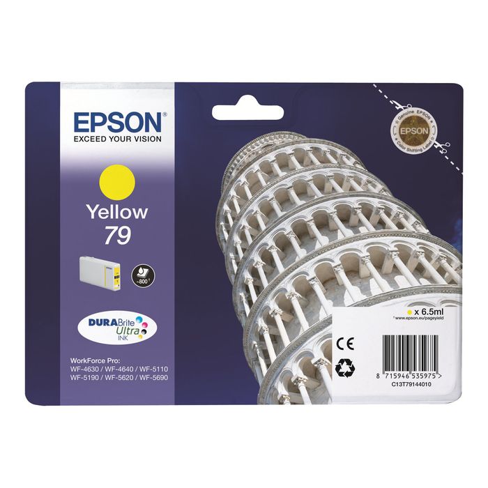 8715946535975-Epson 79 Tour de Pise - jaune - cartouche d'encre originale-Avant-1