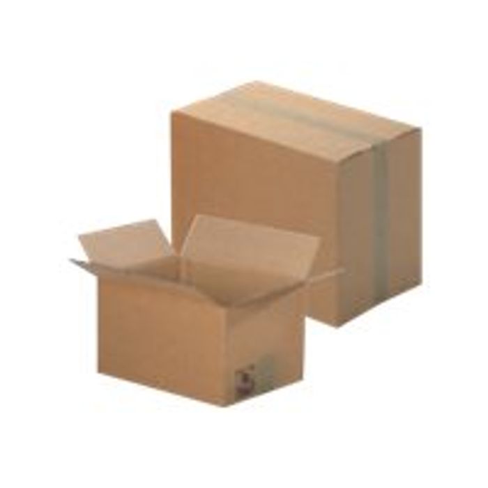 3664233003008-Carton caisse américaine - 20 cm x 14 cm x 14 cm - Double cannelure - Logistipack-Angle gauche-0