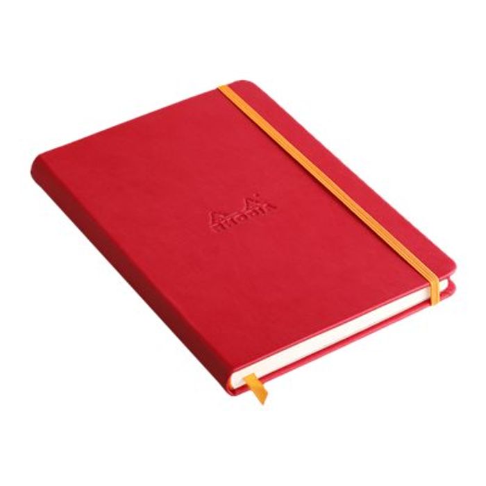 3037921187531-RHODIA Rhodiarama - Carnet de notes - A5 - 192 pages - ligné - coquelicot-Angle gauche-1