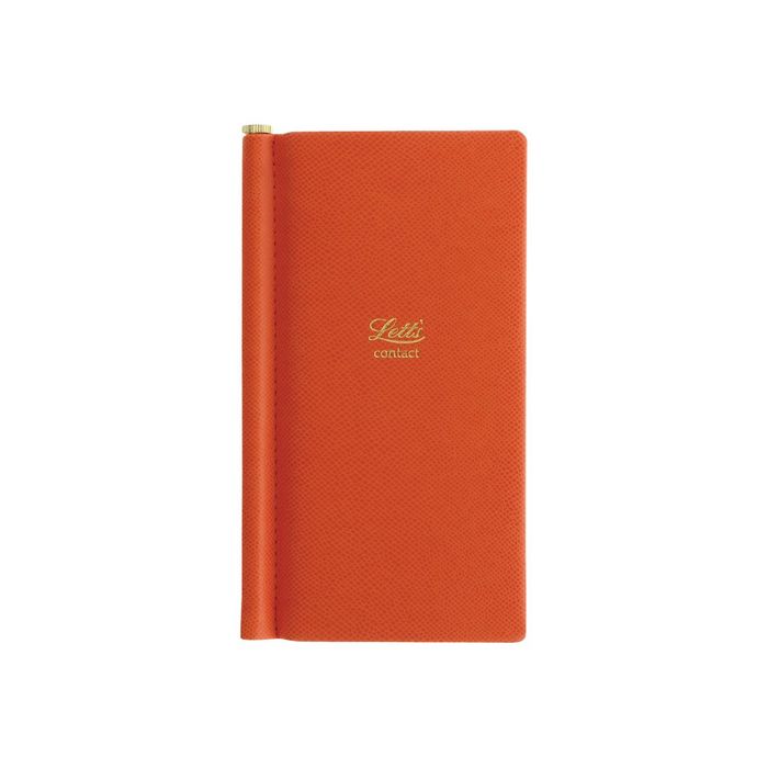 5012935375820-Letts Legacy Slim Pocket - Répertoire Carnet d'adresses de poche 8,5 x 15,3 cm - orange-Avant-0