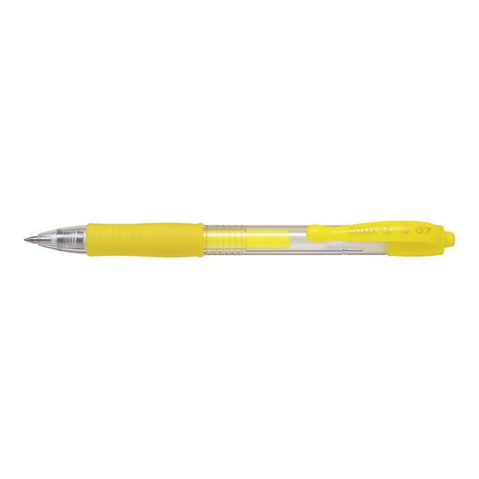 4902505586453-Pilot G-2 Neon - Roller - pointe moyenne - jaune-Angle gauche-0