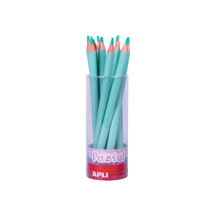8410782180586-Apli Agipa - Crayon de couleur triangulaire Jumbo - vert pastel-Avant-0