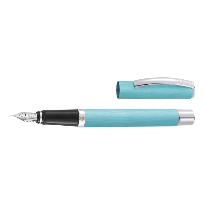 4014421366382-Online Vision Style - Stylo plume turquoise - pointe 0,5 mm-Angle gauche-0