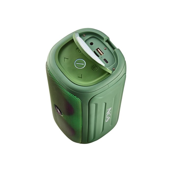 8435430622201-NGS Roller Beast - Mini enceinte sans fil - Bluetooth - 32 Watt - vert-Haut-4